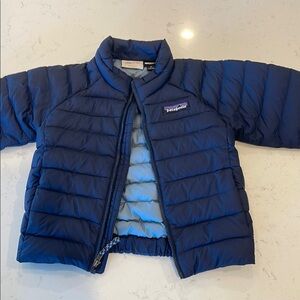 Patagonia Blue Puffer Jacket with Quilted Insulation